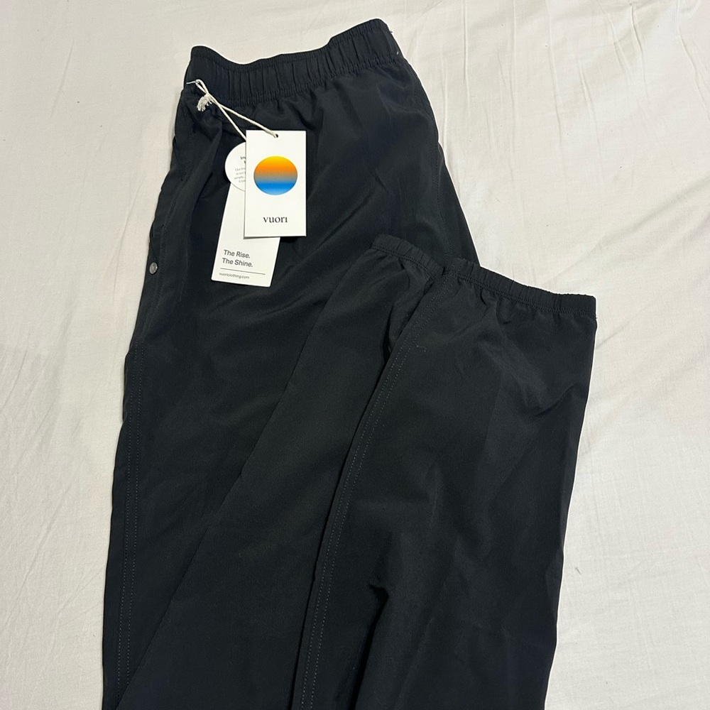 New Vuori Men's Kore Jogger Pants Black Men's Large L